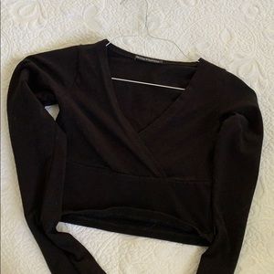 Brand Melville Black Crop Top